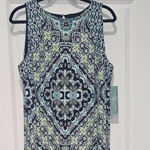 NEW with TAGS London Times Woman PLUS size 16W Sleeveless Maxi Dress
